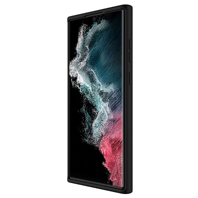 Kryt Na Samsung Galaxy S22 Ultra 5G Tekutý Silikonový Kryt Zadní Čočky