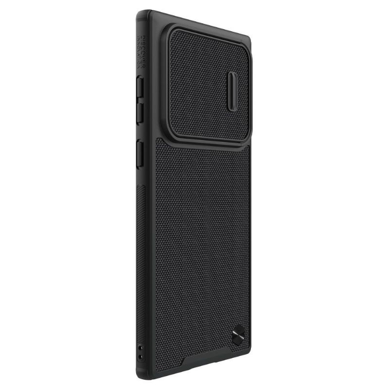 Kryt Na Samsung Galaxy S22 Ultra 5G Texturované Pouzdro S Krytkou Objektivu
