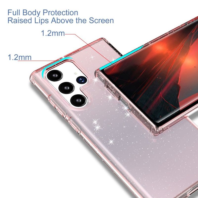 Kryt Na Samsung Galaxy S22 Ultra 5G Třpytivé Flitry