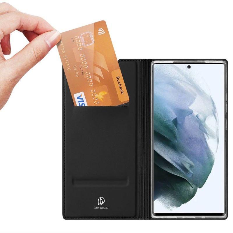 Pouzdra Na Samsung Galaxy S22 Ultra 5G Obchodní Saténový Efekt
