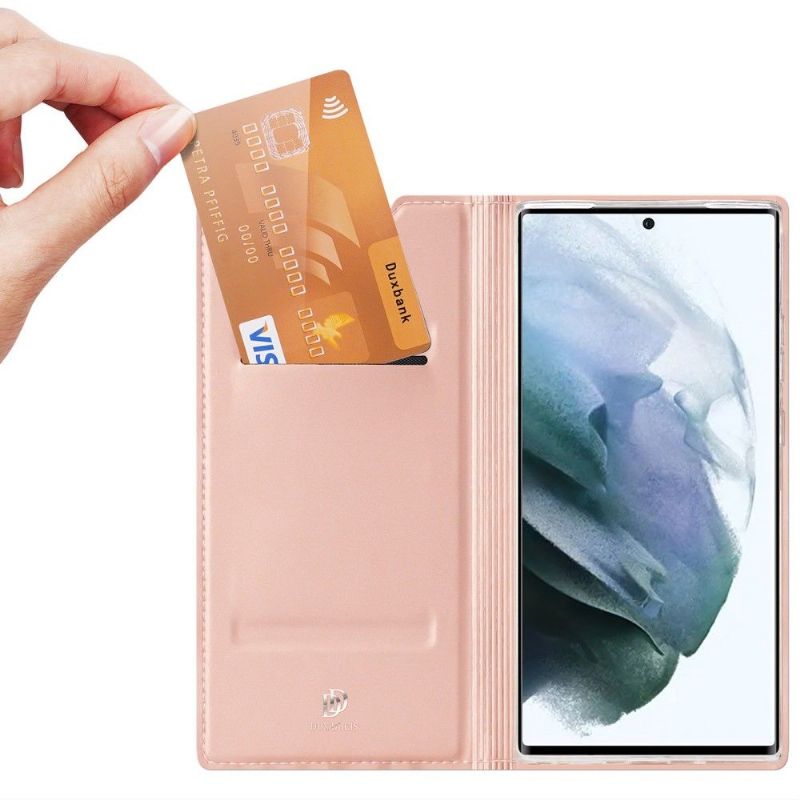 Pouzdra Na Samsung Galaxy S22 Ultra 5G Obchodní Saténový Efekt