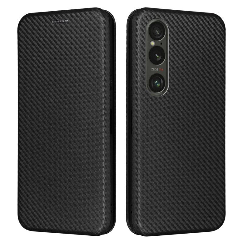 Kožené Pouzdro Sony Xperia 1 Vi Kryty Na Mobil Uhlíkové Vlákno