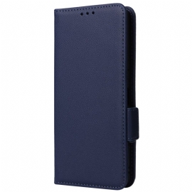Kožený Kryt Na Sony Xperia 1 Vi Umělá Kůže Litchi S Páskem