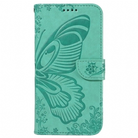 Kožený Kryt Sony Xperia 1 Vi Butterfly Graphic Lanyard