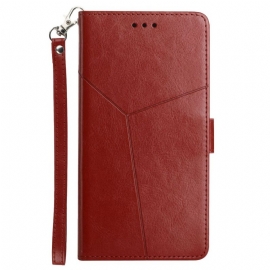 Kožený Kryt Sony Xperia 1 Vi Design Popruhu Y