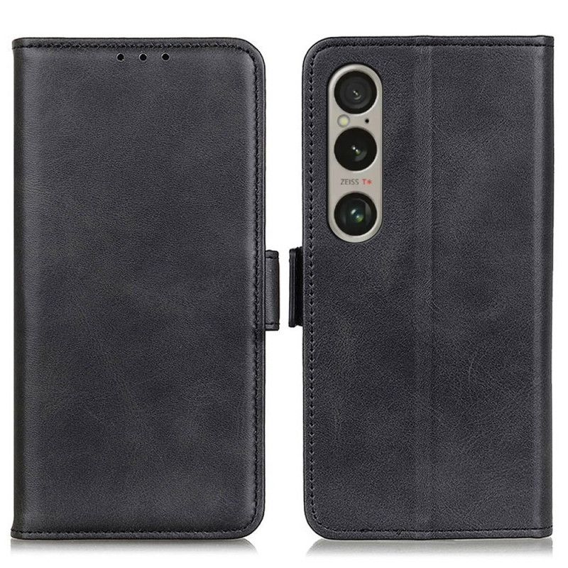 Kožený Kryt Sony Xperia 1 Vi Dvojité Zapínání