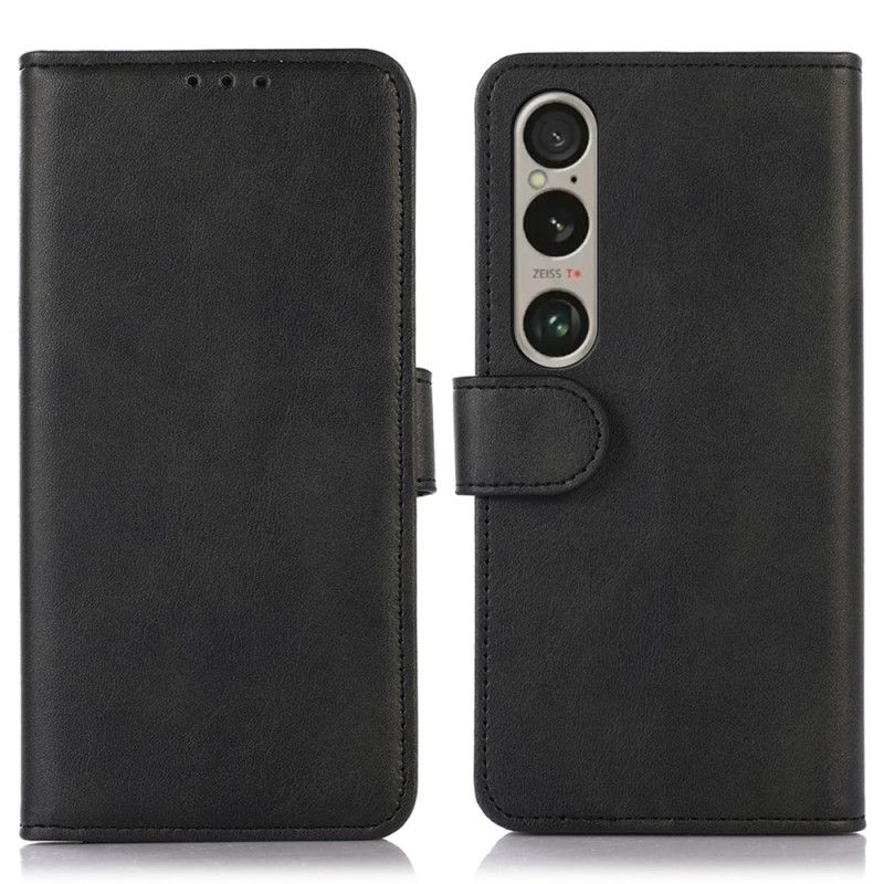 Kožený Kryt Sony Xperia 1 Vi Kožený Efekt