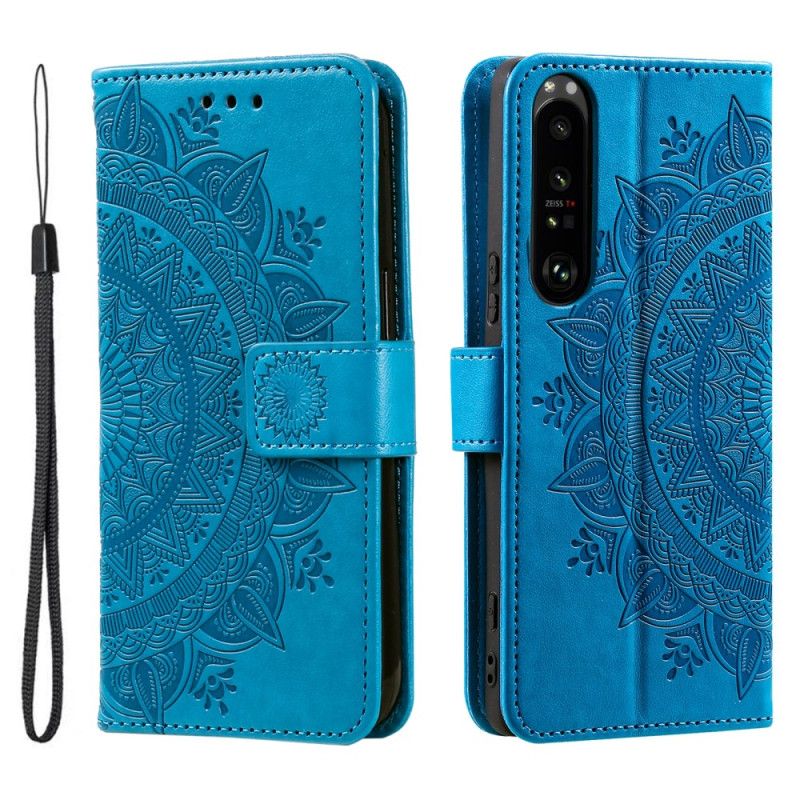 Kožený Kryt Sony Xperia 1 Vi Mandala Sun S Popruhem