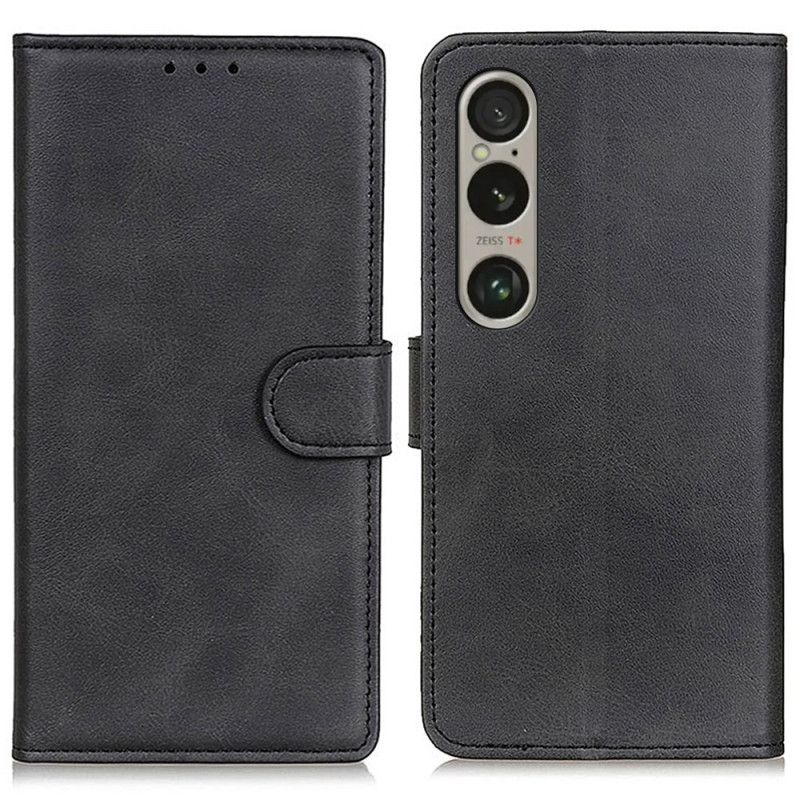 Kožený Kryt Sony Xperia 1 Vi Matná Umělá Kůže
