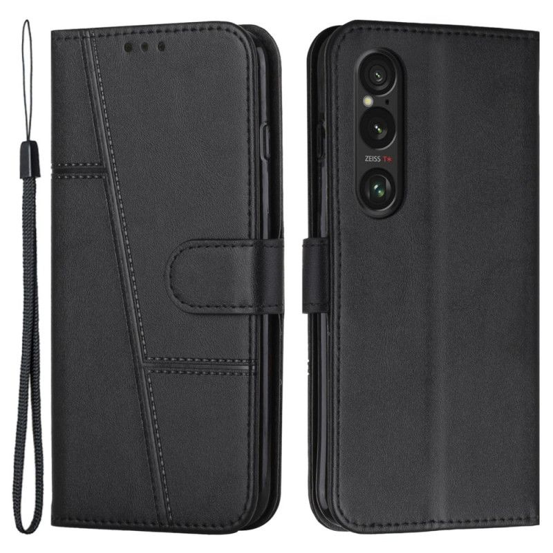 Kožený Kryt Sony Xperia 1 Vi Podnikání V Lanière