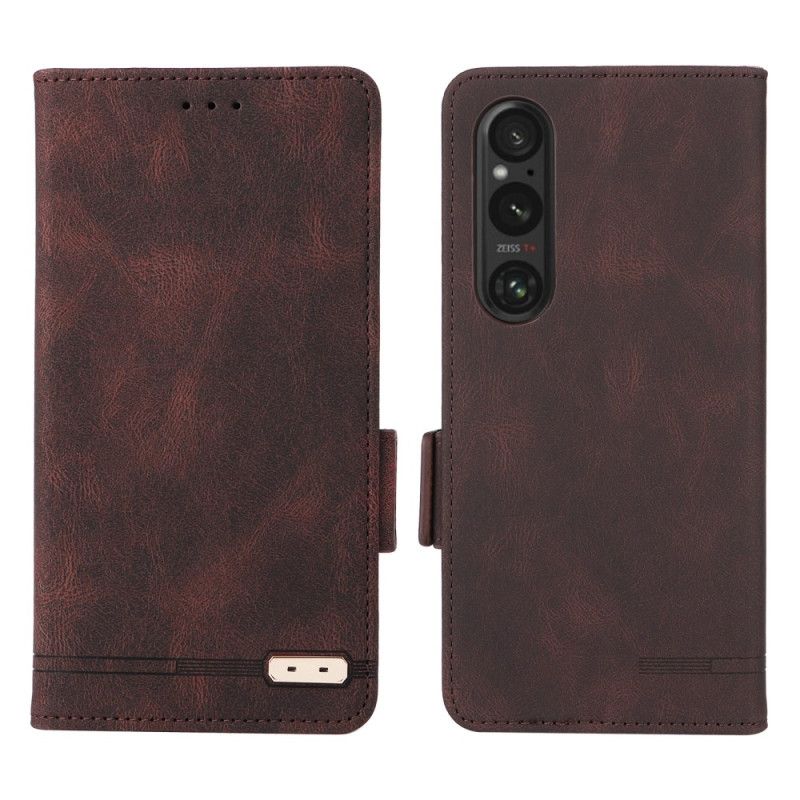 Kožený Kryt Sony Xperia 1 Vi Styl Retro Kůže