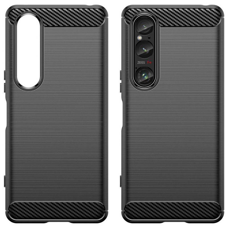 Kryt Sony Xperia 1 Vi Kryty Na Mobil Kartáčované Uhlíkové Vlákno