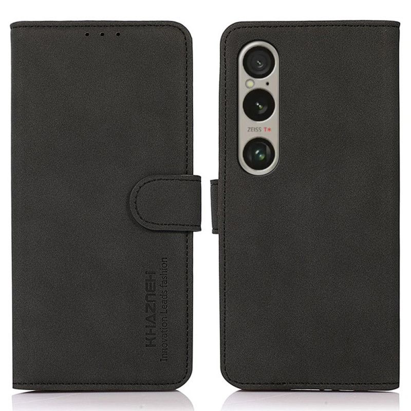 Peněženková Pouzdra Sony Xperia 1 Vi Kryty Na Mobil Retro Styl Khazneh