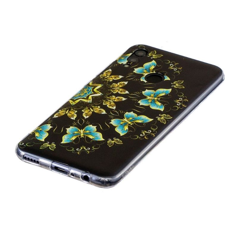 Kryt Na Honor 10 Lite Modrí A Zlatí Motýli