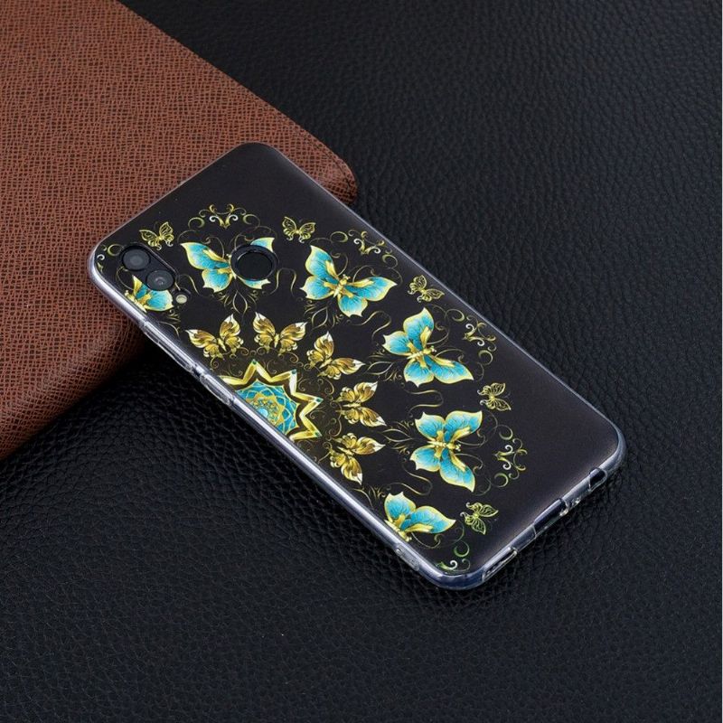 Kryt Na Honor 10 Lite Modrí A Zlatí Motýli