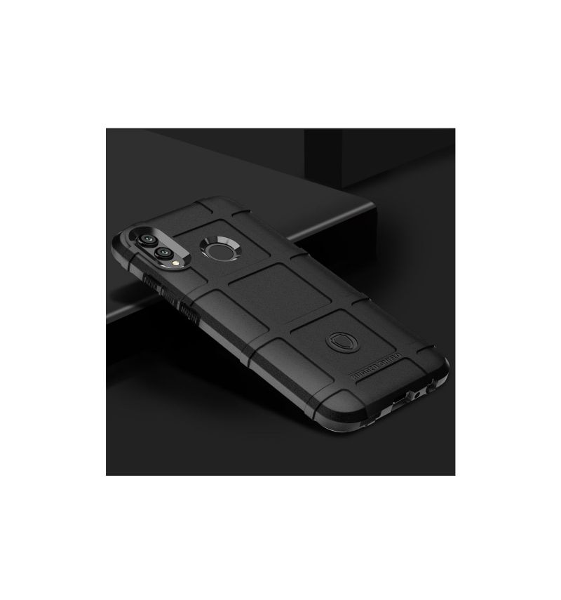 Kryt Na Honor 10 Lite Ochrana Čtvercové Mřížky - Černá