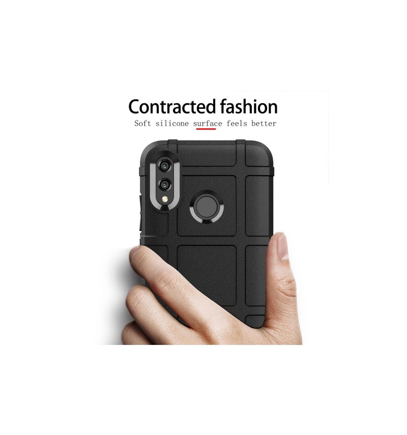 Kryt Na Honor 10 Lite Ochrana Čtvercové Mřížky - Černá