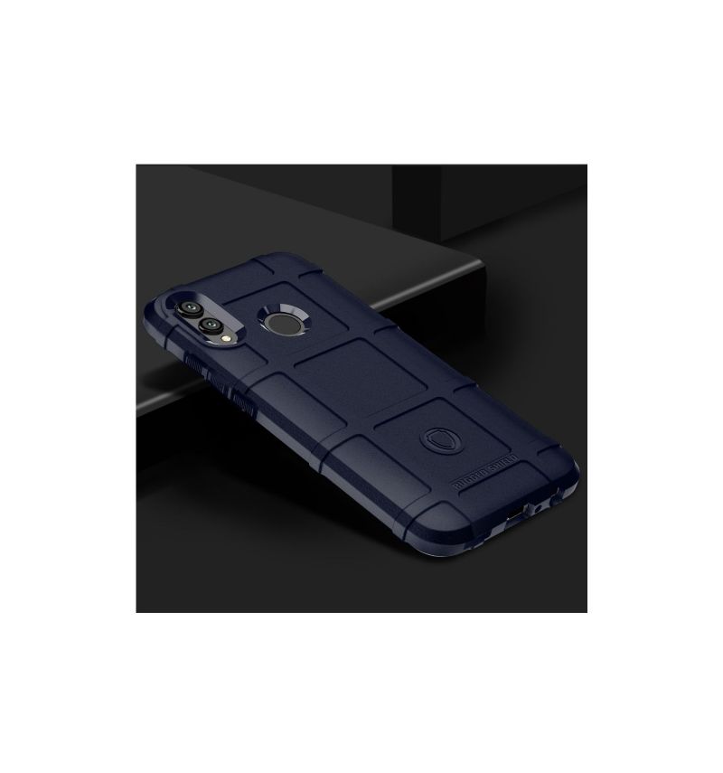 Kryty Na Mobil Na Honor 10 Lite Chránič Čtvercové Mřížky - Modrý