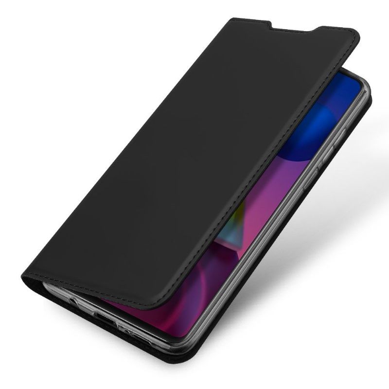 Flipové Pouzdro Na Samsung Galaxy M51 Obchodní Saténový Efekt