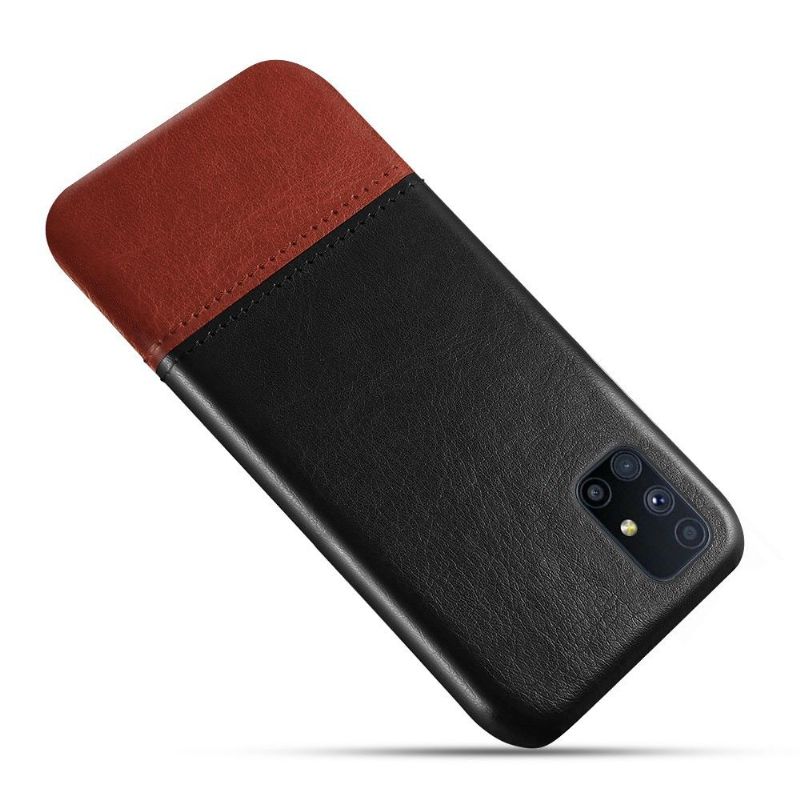 Kryt Na Samsung Galaxy M51 Dvoubarevný Kožený Efekt