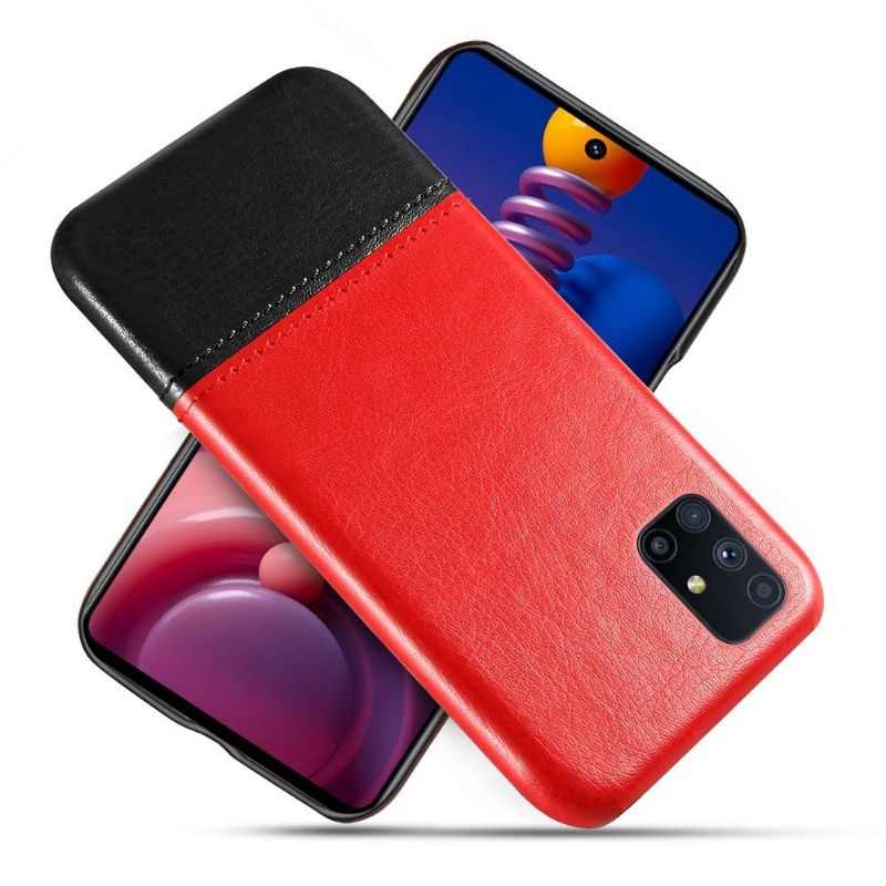 Kryt Na Samsung Galaxy M51 Dvoubarevný Kožený Efekt