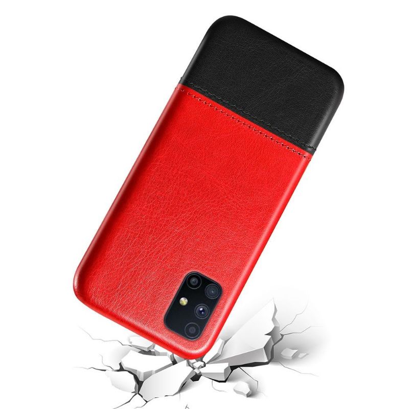 Kryt Na Samsung Galaxy M51 Dvoubarevný Kožený Efekt
