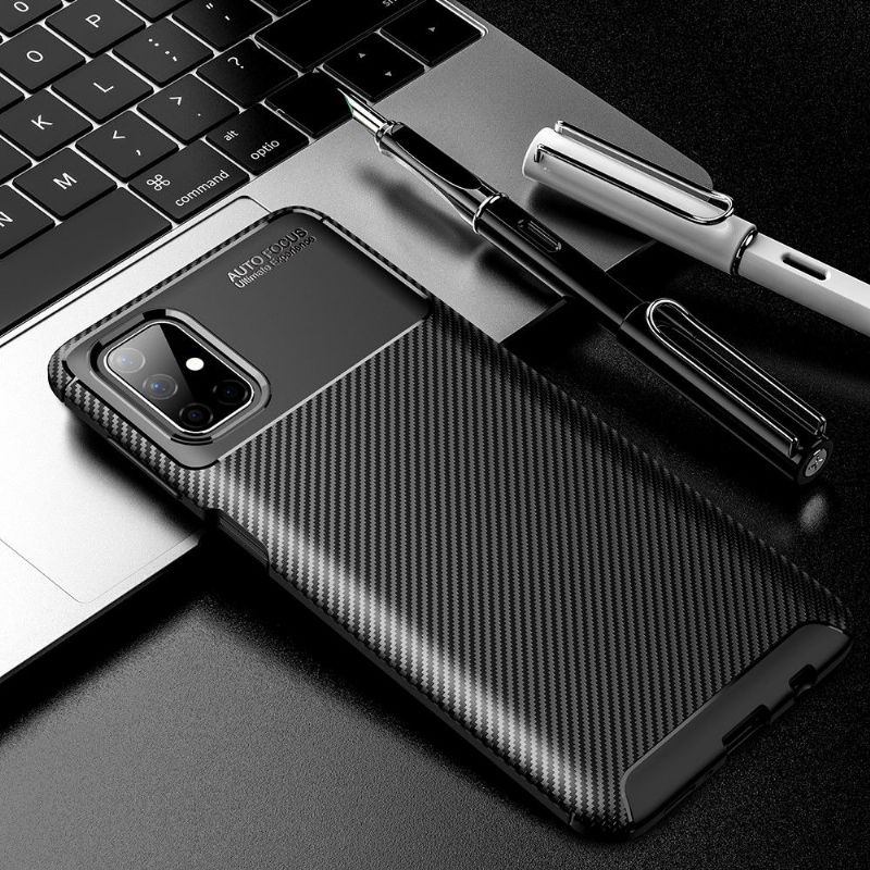 Kryt Na Samsung Galaxy M51 Efekt Uhlíkových Vláken