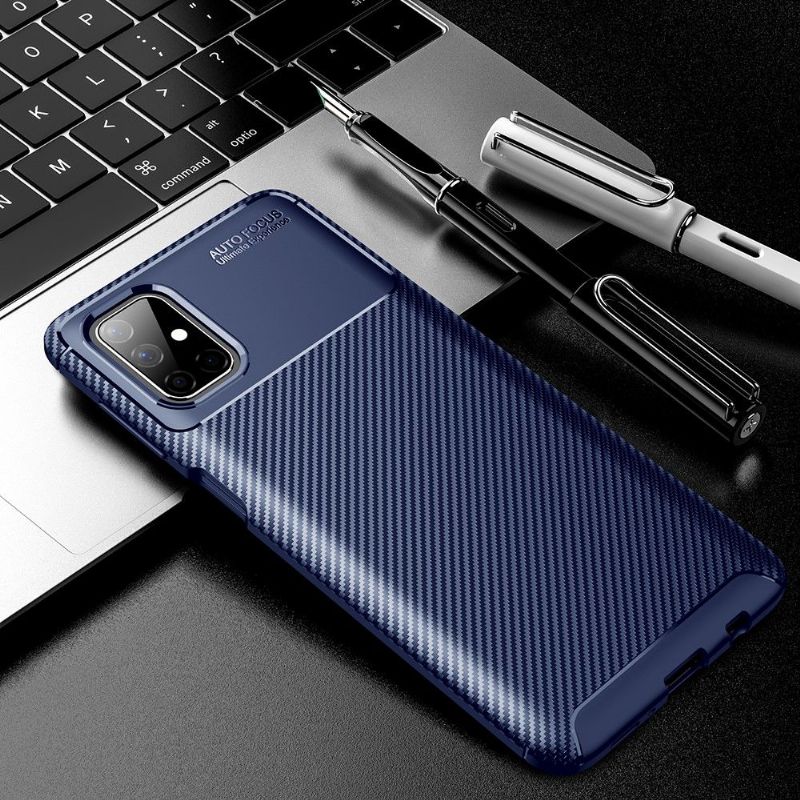 Kryt Na Samsung Galaxy M51 Efekt Uhlíkových Vláken