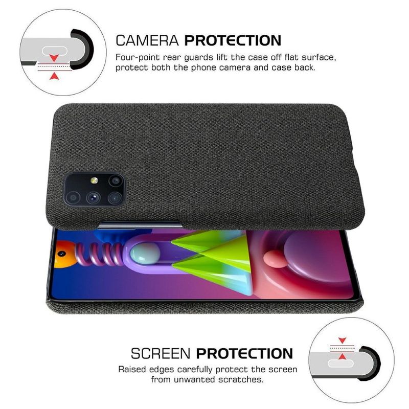 Kryt Na Samsung Galaxy M51 Látkový Potah