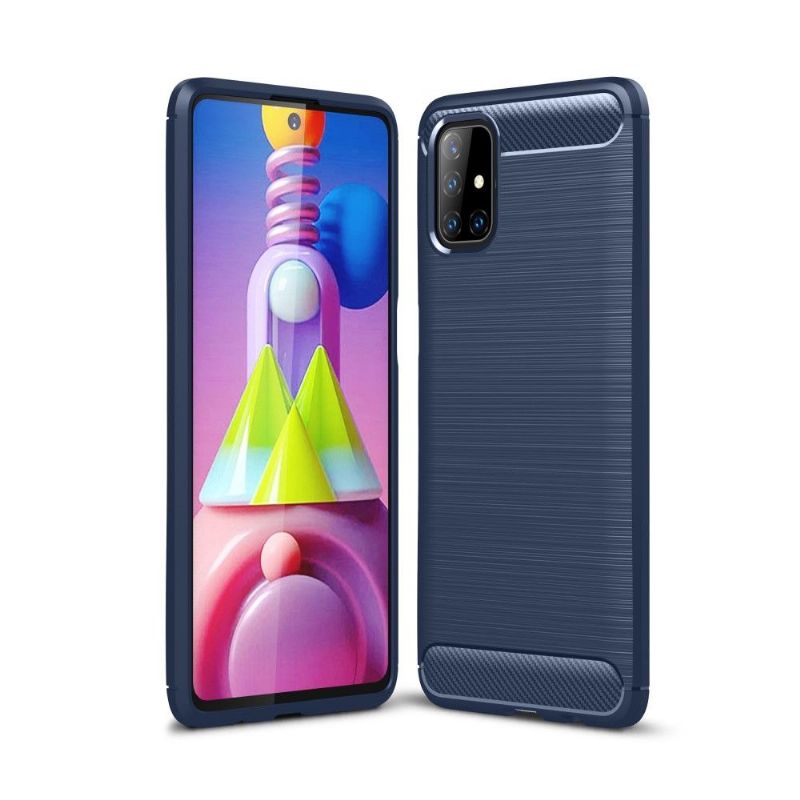 Kryty Na Mobil Na Samsung Galaxy M51 Flexibilní Kartáčovaný Efekt