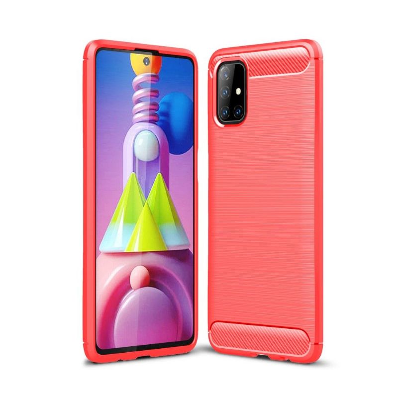 Kryty Na Mobil Na Samsung Galaxy M51 Flexibilní Kartáčovaný Efekt