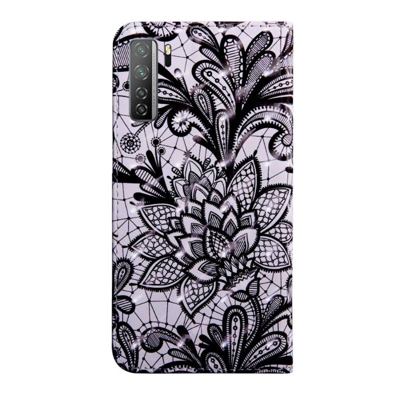 Flipové Pouzdro Na Huawei P40 Lite 5G Krajkový Květ