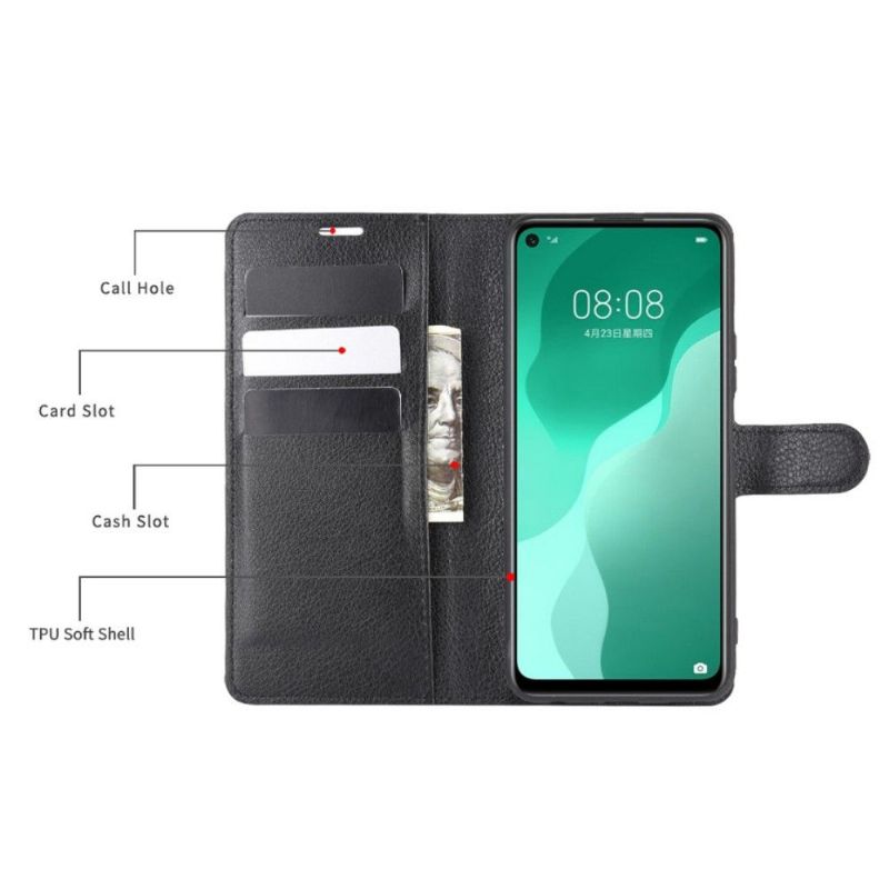 Flipové Pouzdro Na Huawei P40 Lite 5G Peněženkové Pouzdro Styl Kůže