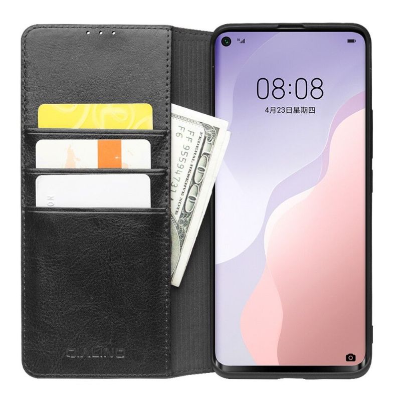 Flipové Pouzdro Na Huawei P40 Lite 5G Pravá Kůže