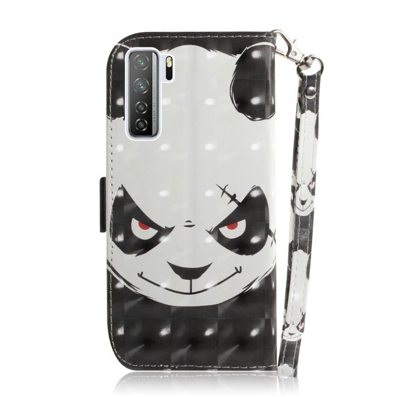 Flipové Pouzdro Na Huawei P40 Lite 5G Zlá Panda