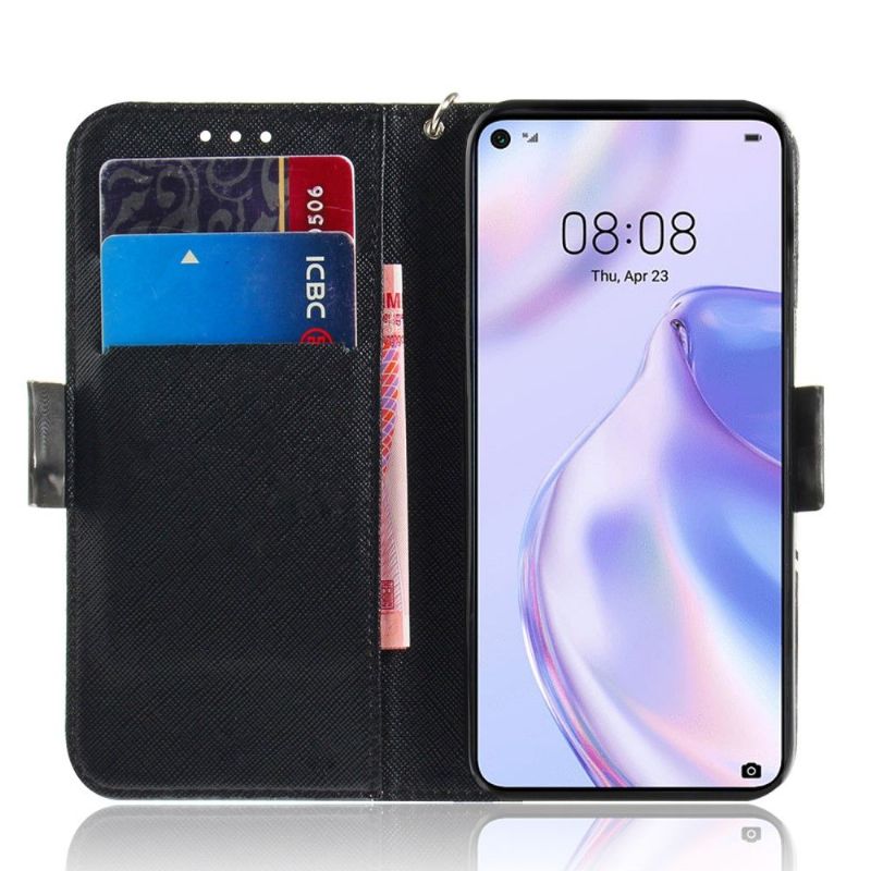 Flipové Pouzdro Na Huawei P40 Lite 5G Zlá Panda