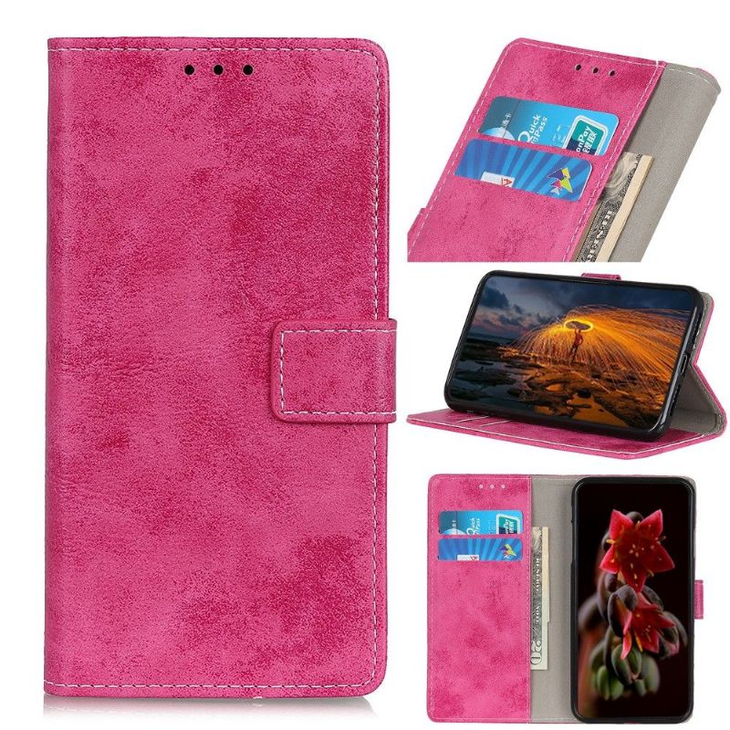 Kožené Pouzdro Folio Na Huawei P40 Lite 5G Vintage Umělá Kůže Cyrius