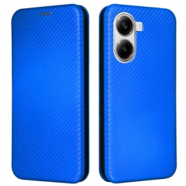 Kožené Pouzdro Folio Poco X7 Pro 5g Uhlíková Vlákna