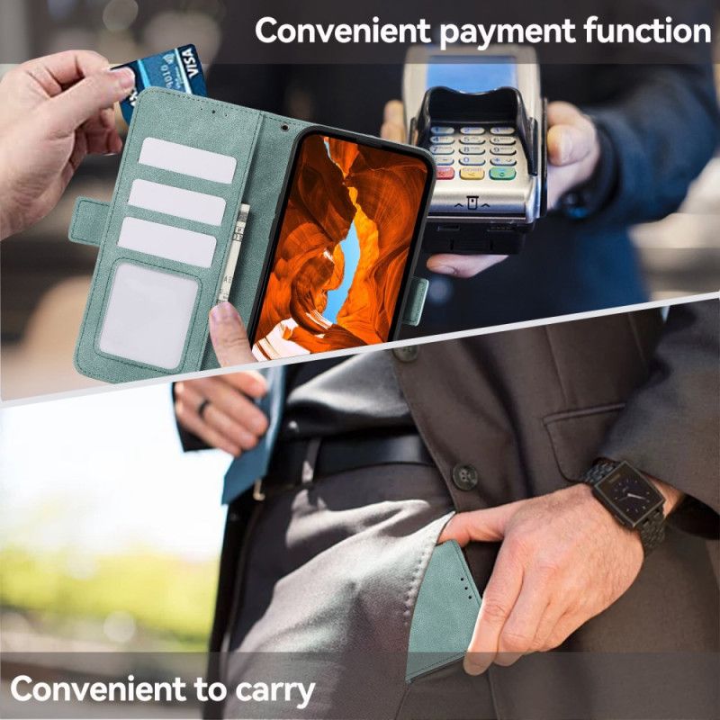 Kožený Kryt Poco X7 Pro 5g Abeel Vintage Semišový Efekt