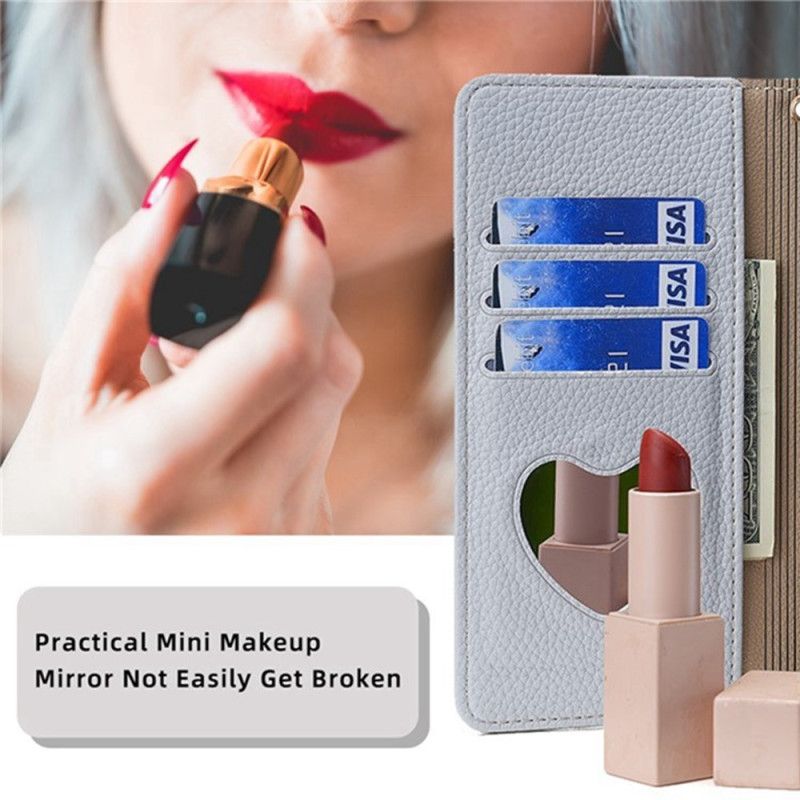 Kožený Kryt Poco X7 Pro 5g Dvoubarevná S Řetízkem