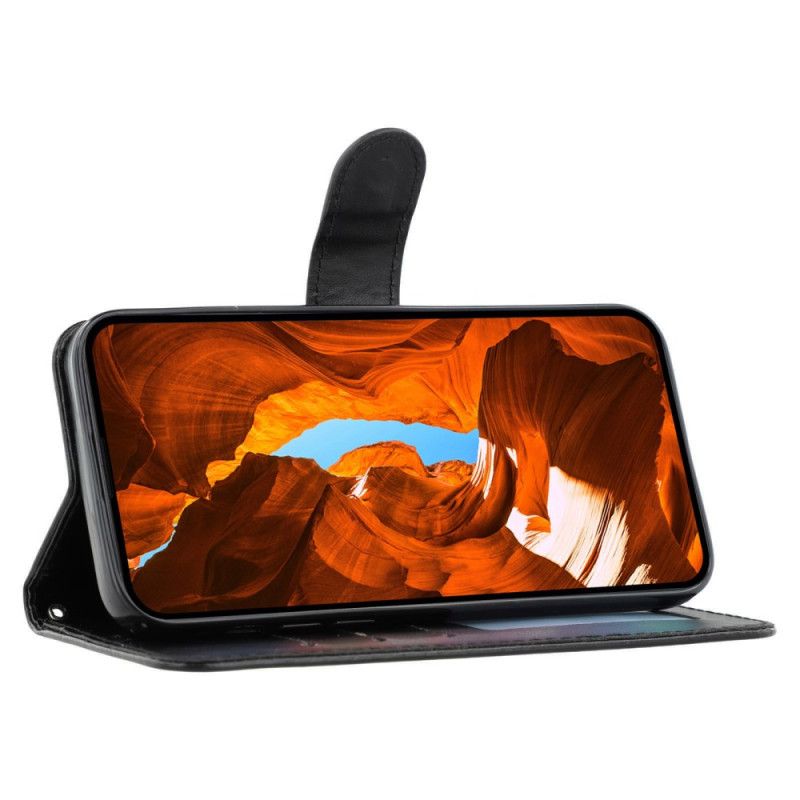 Kožený Kryt Poco X7 Pro 5g Kožený Efekt S Popruhem