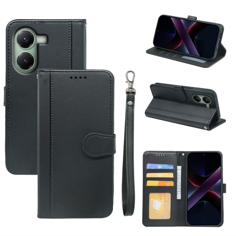 Kožený Kryt Poco X7 Pro 5g Prémiový Styl S Popruhem