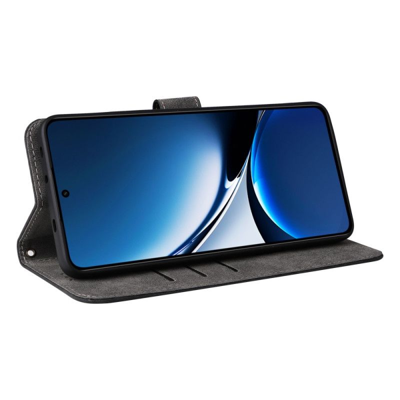 Kožený Kryt Poco X7 Pro 5g Semišový Efekt Rfid Ochrana A Pásek