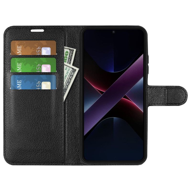 Kožený Kryt Poco X7 Pro 5g Umělá Kůže Liči