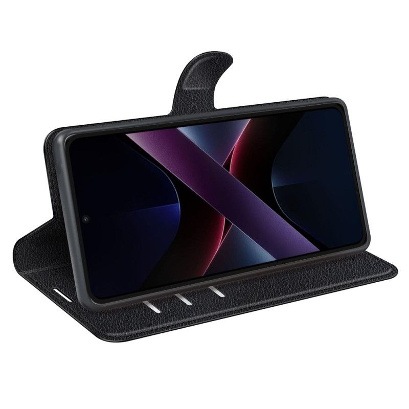 Kožený Kryt Poco X7 Pro 5g Umělá Kůže Liči