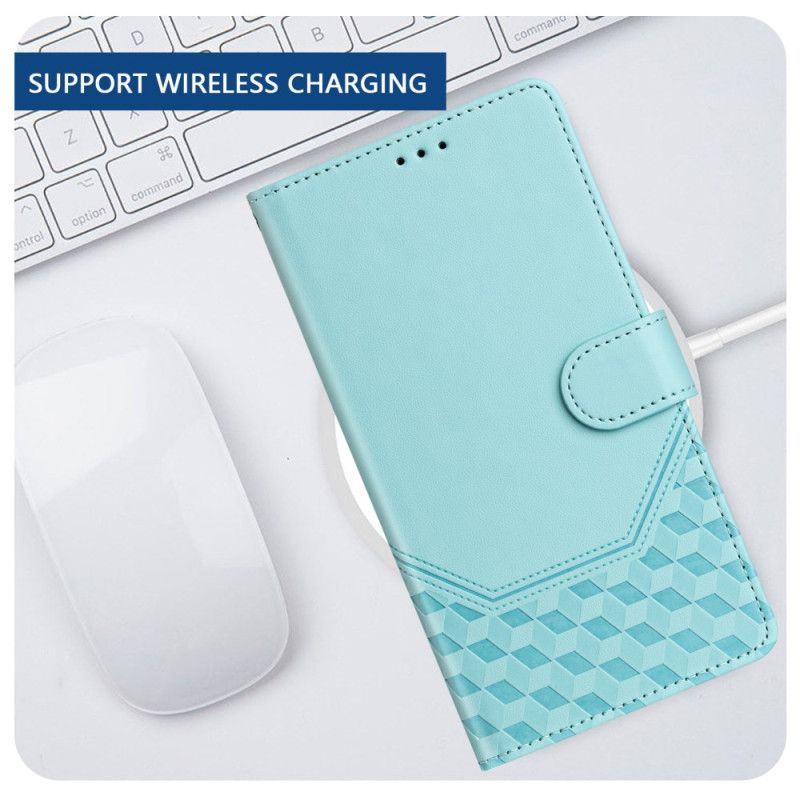 Lederhüllen Poco X7 Pro 5g Handyhülle Wabenmuster