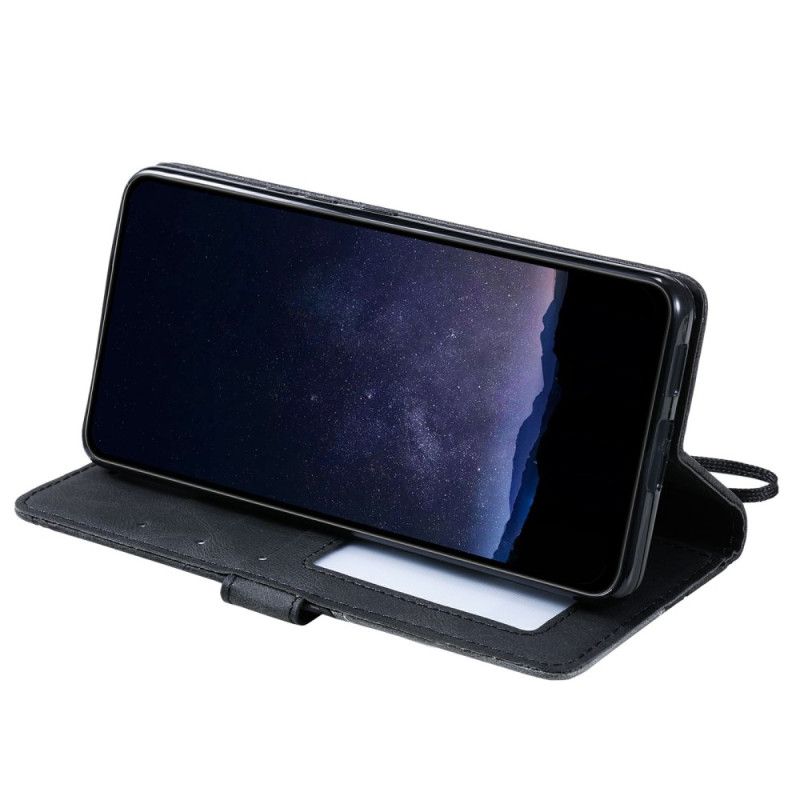 Peněženková Pouzdra Poco X7 Pro 5g Kryty Na Mobil Dvoubarevné Geometrické Linie