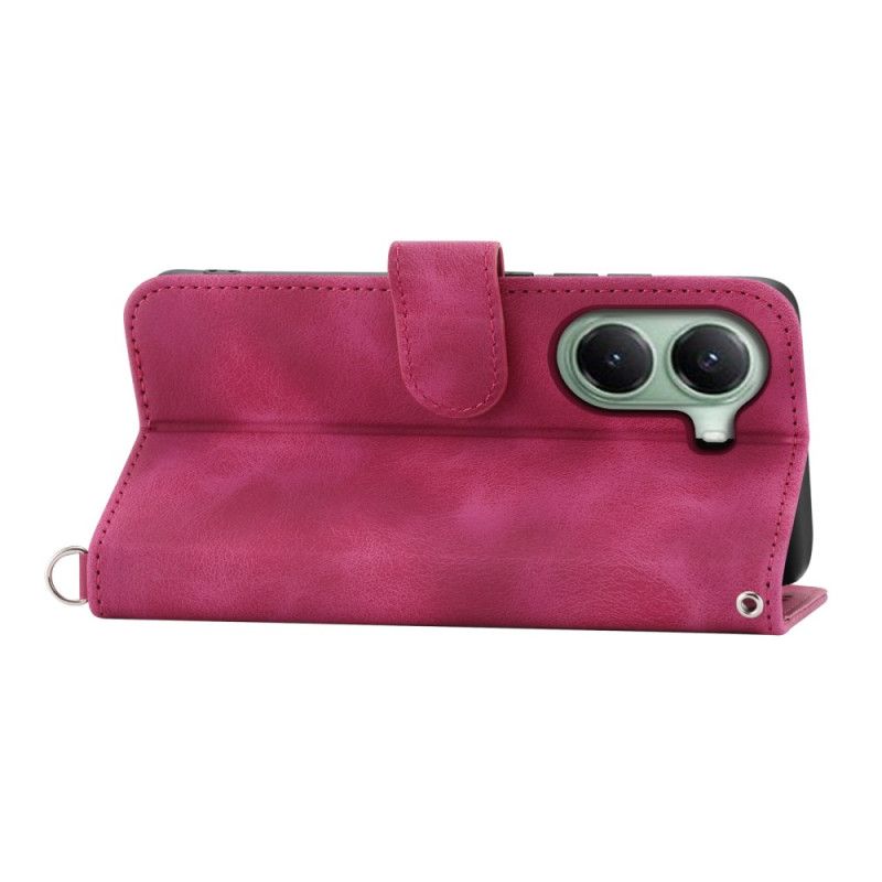 Peněženková Pouzdra Poco X7 Pro 5g Kryty Na Mobil Květinový Vzor S Popruhem A Ramenním Popruhem