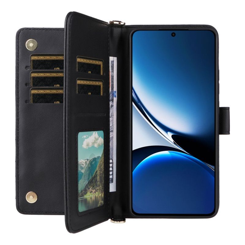 Peněženková Pouzdra Poco X7 Pro 5g Kryty Na Mobil Multifunkční Prošívaný