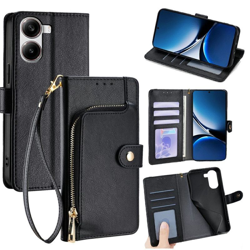 Peněženková Pouzdra Poco X7 Pro 5g Kryty Na Mobil Peněženka A Kabelka Na Mince S Popruhem